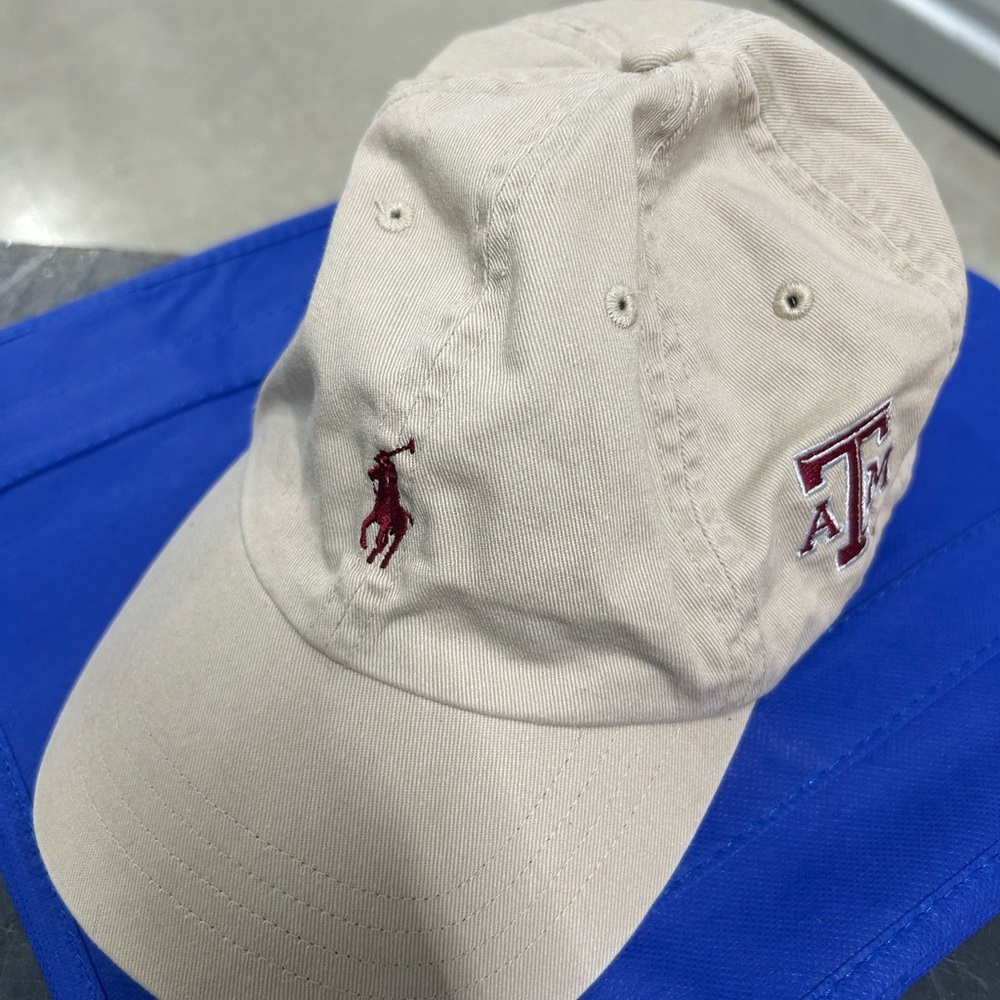 Polo - Texas A&M Leather Adjustable Rare cap